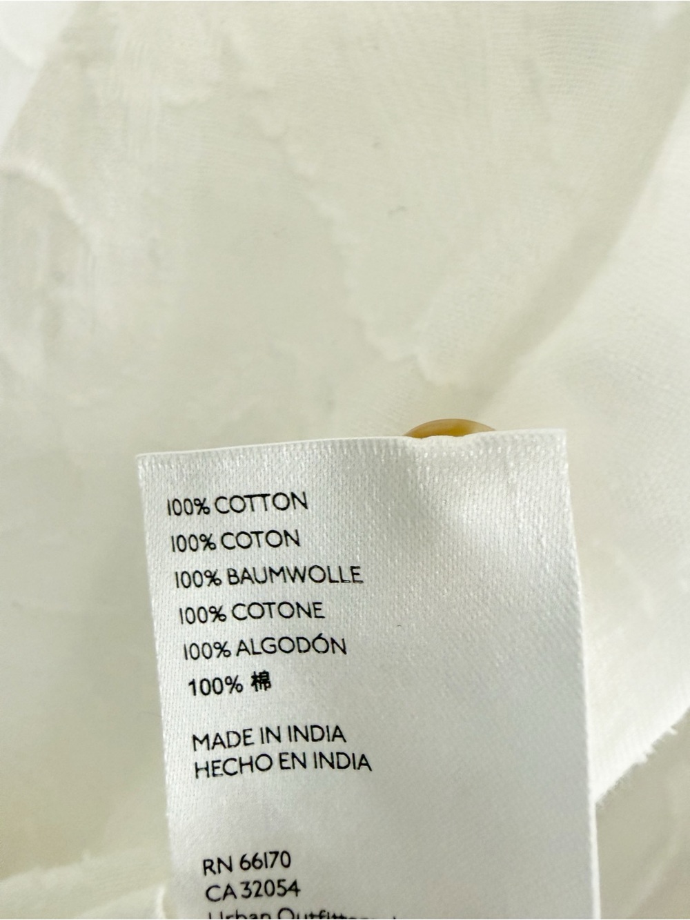 Anthropologie Maeve Classic Slim White Buttondown Shirt with Floral Jacquard - Picture 7 of 9